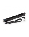 Triton Listwa zasilająca 19  RAB-PD-X01-A1 (8 gniazd w standardzie ČSN  max. 16 A  przewód 3 x 1 5 mm o długości 2 m  wtyk DIN49441 16 A  kolor czarny RAL 9005) - nr 7
