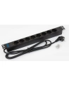 Triton Listwa zasilająca 19  RAB-PD-X02-A1 (8 gniazd w standardzie DIN  max. 16 A  przewód 3 x 1 5 mm o długości 2 m  wtyk DIN49441 16 A  kolor czarny RAL 9005) - nr 9