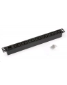 Triton Listwa zasilająca 19  RAB-PD-X10-A1 (14 gniazd w standardzie IEC320  max. 10 A  bez przewodu wytk C14  kolor czarny RAL 9005  wskaźnik zasilania LED) - nr 6
