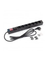Triton Listwa zasilająca/przeciwprzepięciowa 19  RAB-PD-X11-A1 (7 gniazd w standardzie ČSN  max. 16 A  przewód 3 x 1 5 mm o długości 2 m  wtyk DIN49441 16 A  kolor czarny RAL 9005  podświetlany wyłącznik główny z plastikową osłoną   ochrona przeciwpr - nr 3