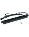 Triton Listwa zasilająca/przeciwprzepięciowa 19  RAB-PD-X12-A1 (7 gniazd w standardzie DIN  max. 16 A  przewód 3 x 1 5 mm o długości 2 m  wtyk DIN49441 16 A  kolor czarny RAL 9005   podświetlany wyłącznik główny z plastikową osłoną   ochrona przeciwp - nr 7