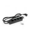 Triton Listwa zasilająca 10  RAB-PD-X91-A1 (4 gniazda w standardzie DIN  max. 16 A  przewód 3 x 1 5 mm o długości 2 m  wtyk DIN49441 16 A  kolor czarny RAL 9005  wskaźnik zasilania LED) - nr 3