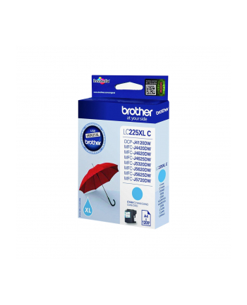 Tusz Brother LC225XLCBP cyan blister pack |1200str| DCP-J4120DW/MFC-J4420DW