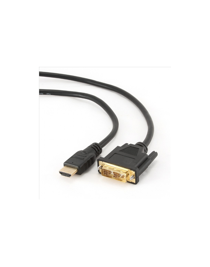 KABEL HDMI(M)->DVI-D(M)(18+1) 0.5M SINGLE LINK GOLD GEMBIRD główny