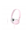 Sony Słuchawki nauszne składane ZX różowe  AP ( z mikrofonem) - nr 1