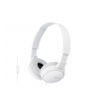 Sony Słuchawki nauszne składane ZX białe  AP ( z mikrofonem) - nr 1