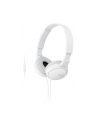 Sony Słuchawki nauszne składane ZX białe  AP ( z mikrofonem) - nr 4