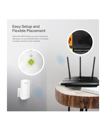 TP-Link RE200 Wireless Range Extender 802.11b/g/n/ac  AC750 , Wall-Plug nr 2