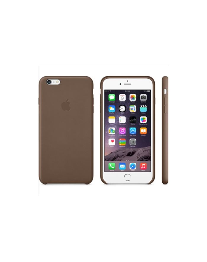 Apple iPhone 6 Plus Leather Case Olive Brown główny
