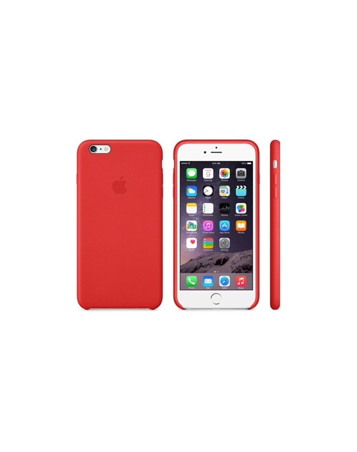 Apple iPhone 6 Plus Leather Case Bright Red główny