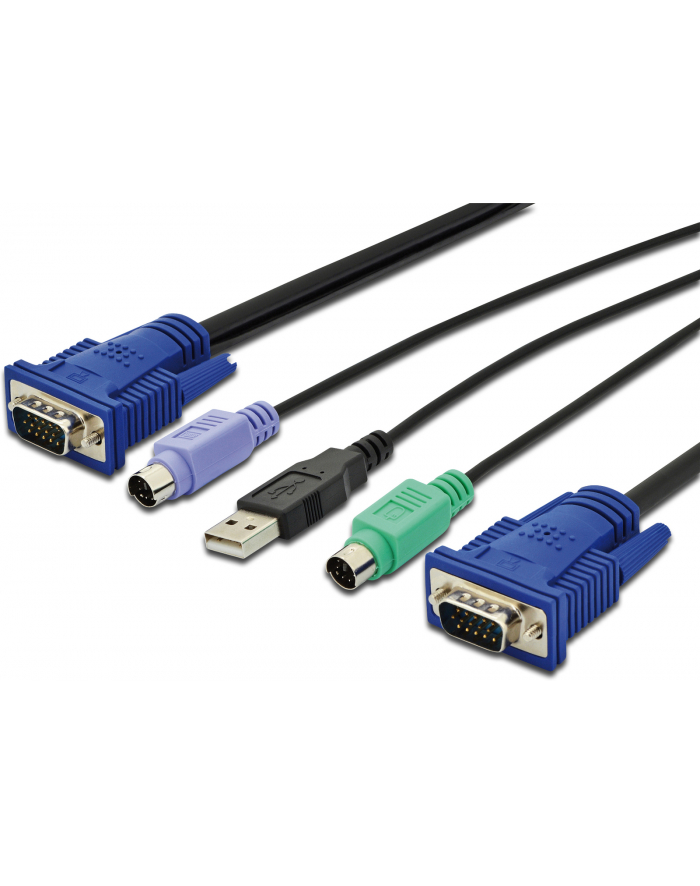 Kable PS/2 do konsoli KVM 3,0m główny