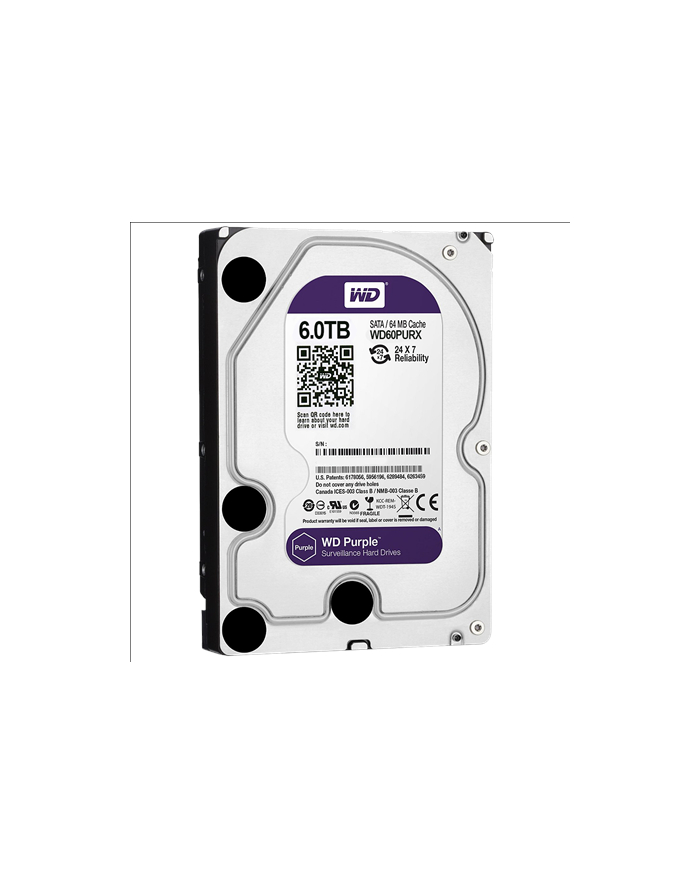 HDD WD PURPLE 6TB WD60PURX SATA III 64MB główny