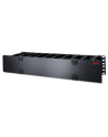 APC Horizontal Cable Manager, 2U x 6'' Deep with Cable Tie-off bottom plate - nr 2