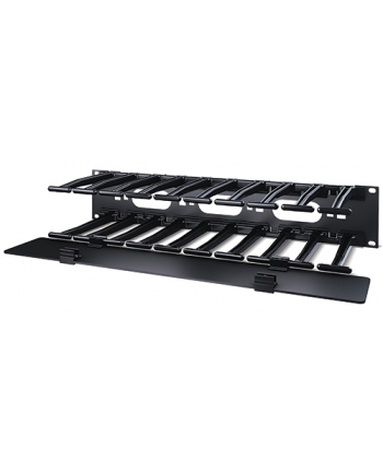 APC 2U Horizontal Cable Manager, 6'' Fingers top and bottom