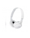 Słuchawki z mikrofonem Sony MDR-ZX110APW (białe) - nr 17