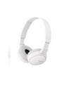 Słuchawki z mikrofonem Sony MDR-ZX110APW (białe) - nr 21