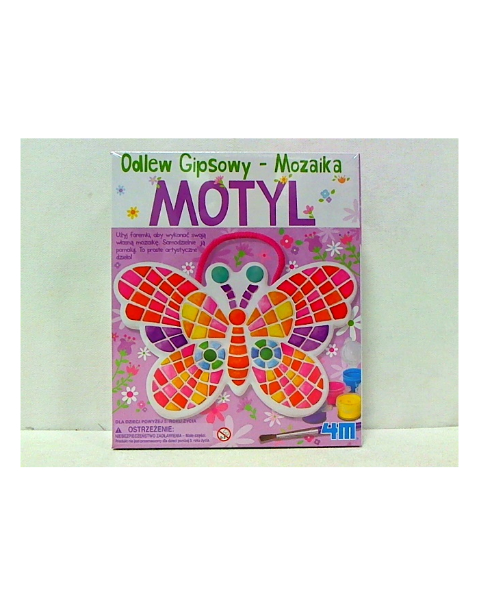 4M Odlewy Gipsowe  mozaikowy motyl główny