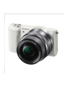 Sony A5100 White with 16-50mm lens, 24.3MP Exmor APS-C CMOS sensor, 3.0'' LCD, Zoom 4x, 25 points AF, Wi-Fi - nr 1