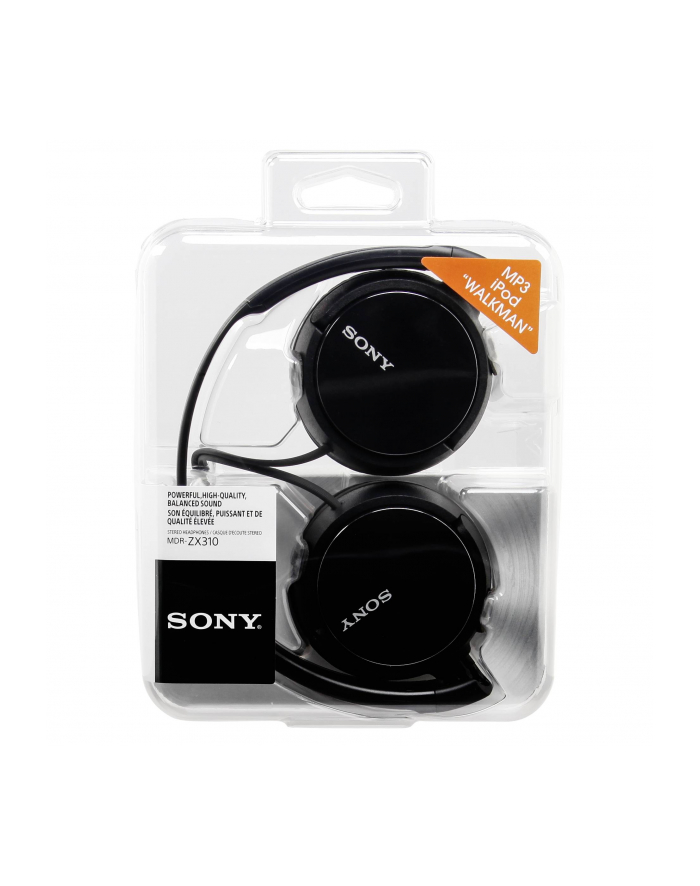 Słuchawki Sony MDR-ZX310B (czarne) główny