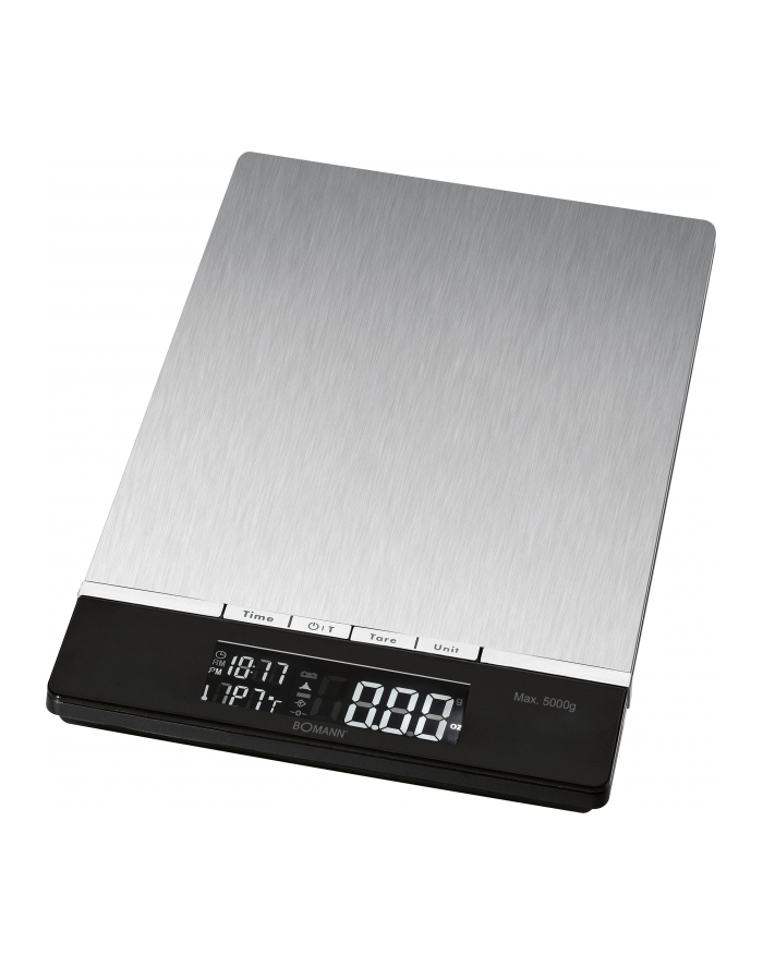 Bomann KW 1421 Kitchen Scales,-> 5 kg, digital, 3 x AAA, Inox główny