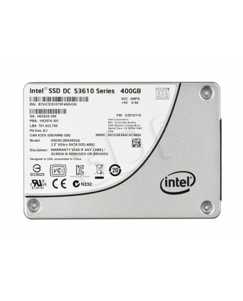Intel SSD DC S3610 Series (400GB, 2.5in SATA 6Gb/s, 20nm, MLC) 7mm