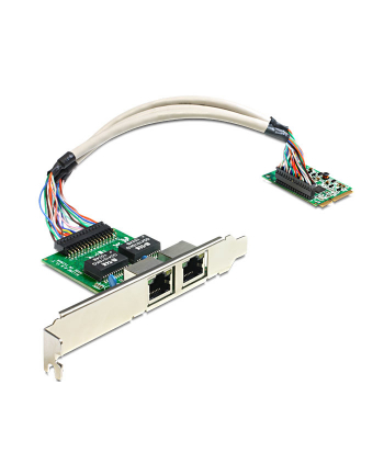 Delock MiniPCIe I/O PCIe full size 2 x Gigabit LAN