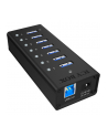 RaidSonic Icy Box 7 x Port USB 3.0 Hub z portem ładowania USB, Czarny - nr 10