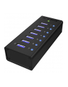 RaidSonic Icy Box 7 x Port USB 3.0 Hub z portem ładowania USB, Czarny - nr 7