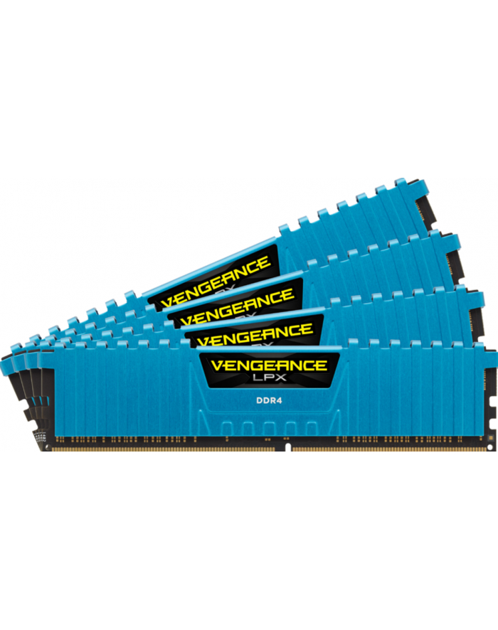 Corsair Vengeance LPX 4x8GB 2666MHz DDR4 CL16 DIMM 1.2V, Unbuffered, Niebieska główny