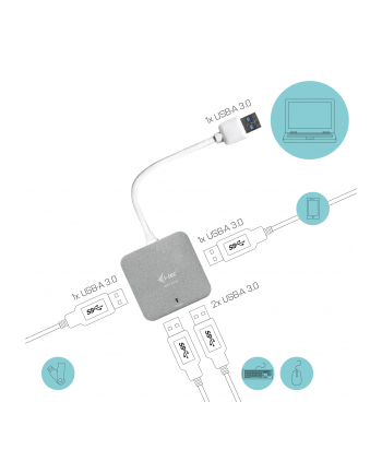 iTec i-tec USB 3.0 Metal Passive HUB 4 Port for Notebook Ultrabook Tablet PC nr 2