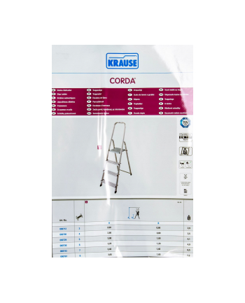 DRABINA DOMOWA 4* ALUMINIOWA CORDA KRAUSE