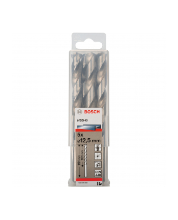 WIERTŁO DO METALU 12,5mm NWKa HSS-G STANDARD DIN 338 BOSCH