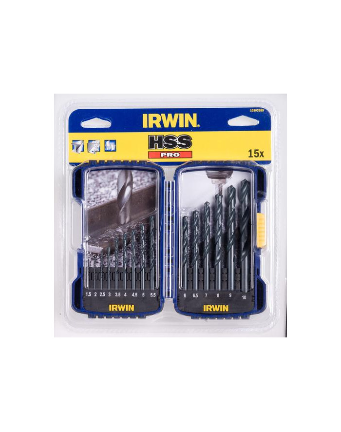ZESTAW WIERTEŁ DO METALU 25szt. 1-13mm NWKa HSS-PRO DIN 338 IRWIN główny