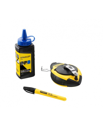 LINKA TRASERSKA 30m + KREDA 115g + POZIOMNICA SZNURKOWA FATMAX STANLEY