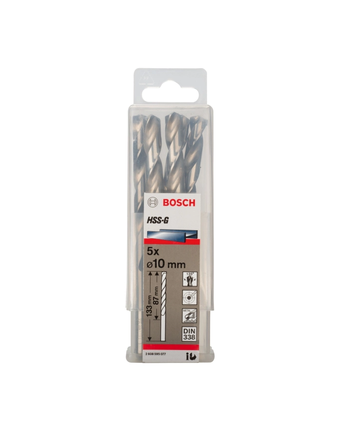 WIERTŁO DO METALU 10,0mm NWKa HSS-G STANDARD DIN 338 BOSCH główny