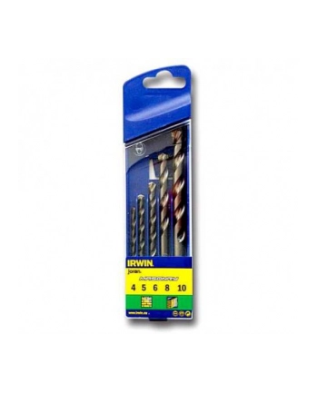 ZESTAW WIERTEŁ DO BETONU 5szt. 4-10mm MASONRY IRWIN