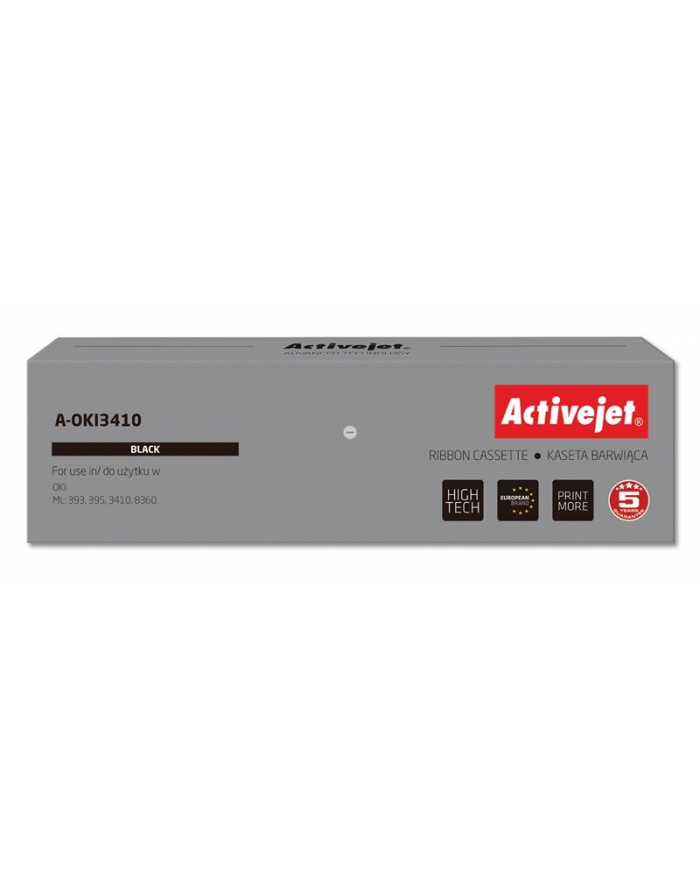 ActiveJet A-OKI3410 kaseta barwiąca kolor czarny do drukarki igłowej Oki (zamiennik 09002308) główny