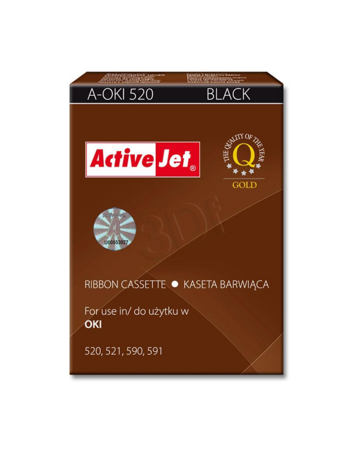 ActiveJet A-OKI520 kaseta barwiąca kolor czarny do drukarki igłowej Oki (zamiennik 09002315) główny