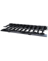 APC Horizontal Cable Manager, 1U x 4'' 6'' deep, Single-Sided - nr 10