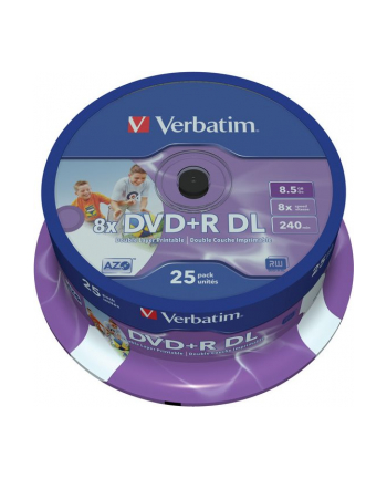 DVD+R VERBATIM DL 8.5GB 8X PRINTABLE SP 25SZT