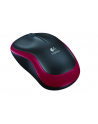 MYSZ LOGITECH M185 WIRELESS RED - CZERWONA - nr 3