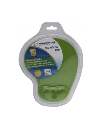 ESPERANZA PODKŁADKA POD MYSZ ŻELOWA EA137G |230 X 190 X 20 MM| ZIELONA