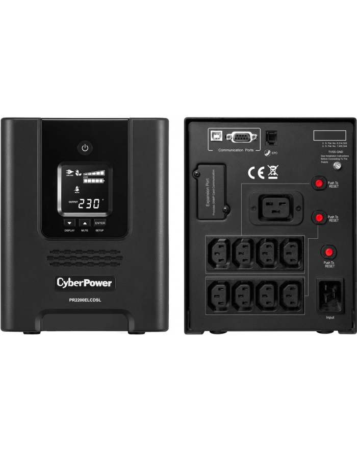 Cyber Power UPS PR2200ELCDSL 1980W Tower (IEC C13/C19) główny