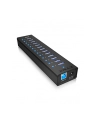 RaidSonic Icy Box Hub 10x USB 3.0 z portem ładującym USB, Czarny - nr 12