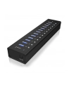 RaidSonic Icy Box Hub 10x USB 3.0 z portem ładującym USB, Czarny - nr 13