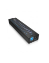RaidSonic Icy Box Hub 10x USB 3.0 z portem ładującym USB, Czarny - nr 15