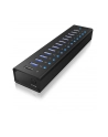 RaidSonic Icy Box Hub 10x USB 3.0 z portem ładującym USB, Czarny - nr 28