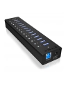 RaidSonic Icy Box Hub 10x USB 3.0 z portem ładującym USB, Czarny - nr 33