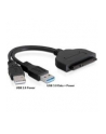 Delock adapter/konwerter SATA 6 Gb/s 22 pin > USB 3.0-AM + USB 2.0-AM - nr 14