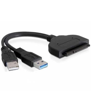 Delock adapter/konwerter SATA 6 Gb/s 22 pin > USB 3.0-AM + USB 2.0-AM